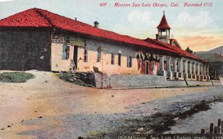 Q23 - 2476,  Mission San Luis Obispo,  California.  Postcard.