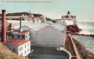 Q23 - 2467,  Sutro Baths,  San Francisco Ca.  Postcard.