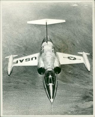 Aircraft: Military: Ultrasonic F - 104a Starfighter - Vintage Photo