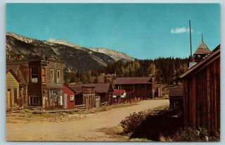 Postcard Co St Elmo Ghost Town Street View Old Mining Town R13