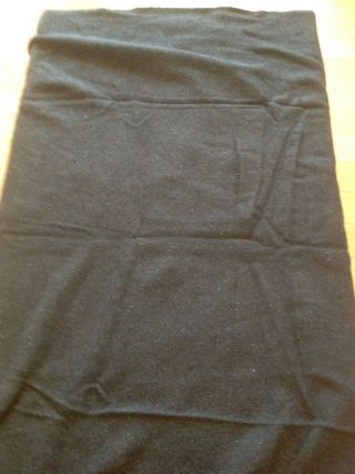 Vintage Wool Us Navy Blanket Gray Military Army?? Approximately 60 " By 76 "