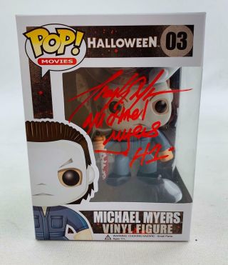Halloween Michael Myers Funko Pop Autographed By Tony Moran