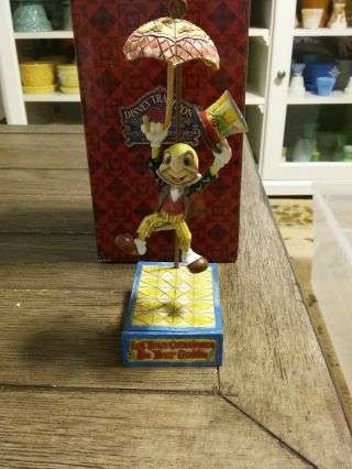 Jim Shore Disney Traditions Let Your Conscience Be Your Guide Jiminy Cricket