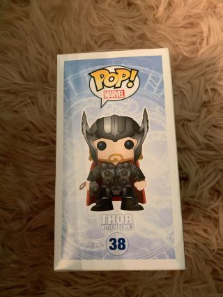 Funko Pop Marvel Thor The Dark World Thor with Helmet 38 HT Exclusive,  Rare, 4