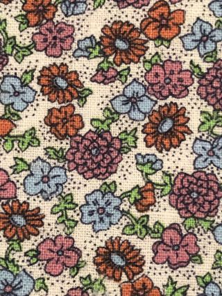 Vintage Feedsack Feed Flour 1/2 Sack Cotton Quilt Fabric Calico Floral 37x22