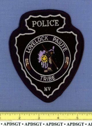 Lovelock Paiute Tribe (grey Black) Nevada Sheriff Indian Tribal Police Patch Bia