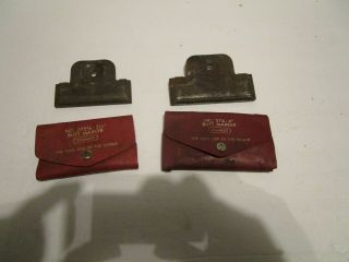 Vintage Stanley Butt Marker Set No.  374,  373 - 1/2 With Cases