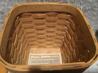 Peterboro Basket Co.  Basket With Lid 9 Inches Tall 7 1/2 Inches Across 3