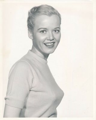 Gloria Winters 1956 Sexy 8 X 10 Buxom Sweater Girl Press Photo
