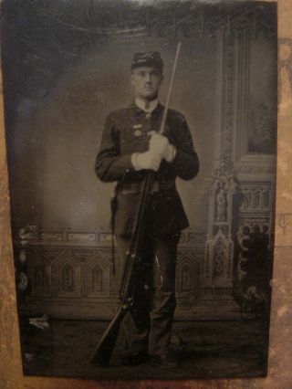 Identified Spanish American War Era Soldier Tintype