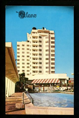 Florida Fl Postcard Miami Beach,  Delano Hotel & Cabana Club Pool View