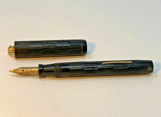 Sheaffer Fountain Pen Ring Top Textured Design 4 - 1/2” Lever 2 Vintage 19 - 864e