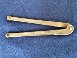 J H Williams No 482 Adjustable Face Spanner Wrench Tool 2 " Size