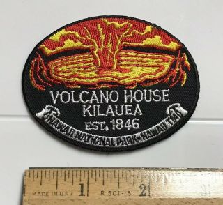 Volcano House Kilauea Hawaii National Park Hi Souvenir Patch Badge Emblem