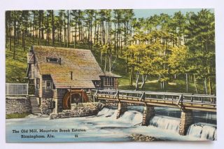 2 Postcards Old Mill Mountain Brook Estates,  Golf & Country Club,  Birmingham,  Al
