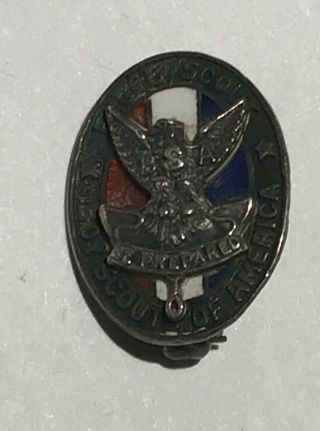 Eagle Scout Hat Pin Sterling Bsa Bc1