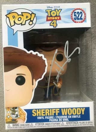 Tom Hanks Signed Funko Pop (sheriff Woody,  Toy Story 4) 522