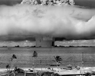 1946 Baker Explosion Nuclear Weapon Test At Bikini Atoll - 8x10 Photo (bb - 654)