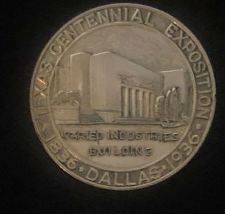 1936 Texas Centennial Exhibition Souvanier Coin 2