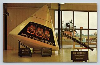 Postcard Nasa Kennedy Space Center Apollo Command Module Visitors Center Fl A06