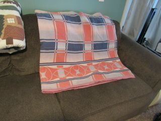 Vintage Full Size Cotton Blend Blanket From The 1950 