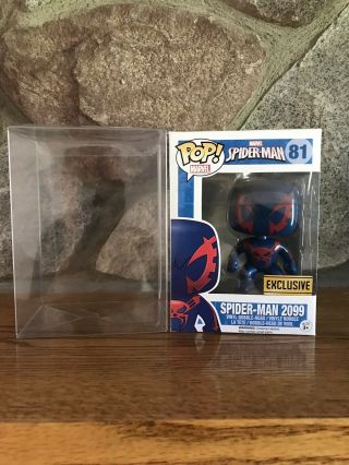 Funko Pop Marvel Walgreens Exclusive Spider - Man 2099 81 With Protector