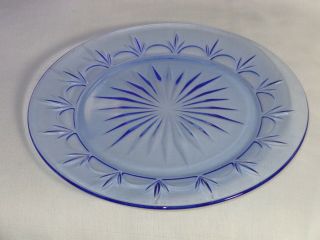 Avon American Blue Classics Glass Crystal Dinner Plates (8) 2