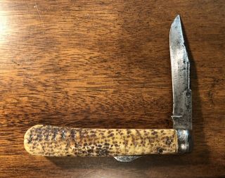 Antique Rare Old Ixl George Wostenholm Sheffield England Pocket Knife 1800 