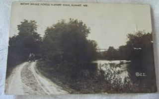 Elkhart Indiana,  In,  Ind,  Postcard,  Decamp Bridge Across Elkhart River,  1912,  Gc