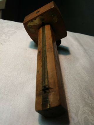Antique Wood & Brass Marking / Woodworking Tool For Wood Moldings Ornate