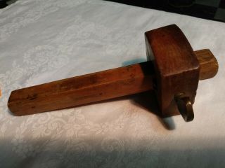 Antique Wood & Brass Marking / Woodworking Tool For Wood Moldings ORNATE 4