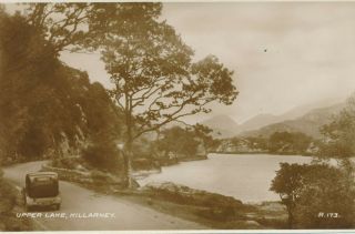 Killarney – Upper Lake Real Photo Postcard Rppc – County Kerry – Ireland