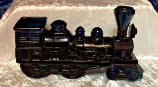 Vintage Avon Steam Train Engine Glass Bottle Tai Winds After Shave Full