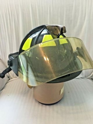 Cairns 1010 Black Helmet With Shield And Straight Eagle - Complete