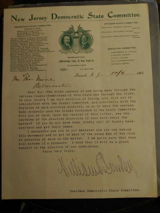1904 Democratic Committee Letter