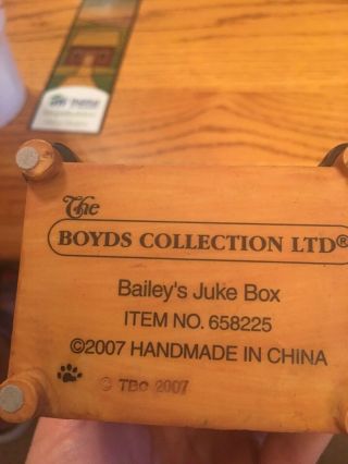 Bailey’s Juke Box Boyds Bear 2007 3