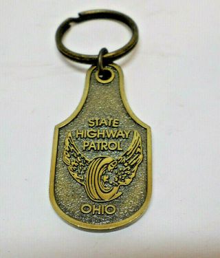 Ohio State Highway Patrol Public Safety Awareness Lightweight Metal 3 " Keychain