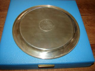 1972 DANBURY CURRIER & IVES THE ROAD WINTER STERLING SILVER PLATE W/ BOX LE 7