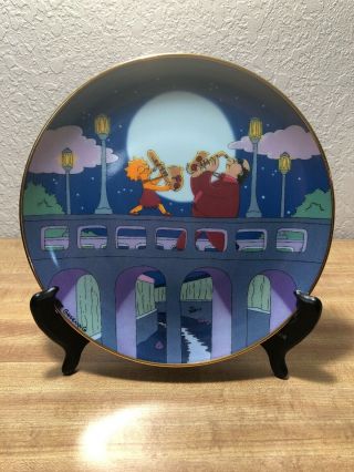 1993 The Simpsons “lisa And Her Sax” Limited Edition Collector Plate