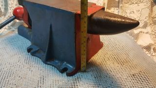 Vintage Bench Vise & Anvil Combination Blacksmith 6