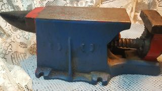 Vintage Bench Vise & Anvil Combination Blacksmith 8