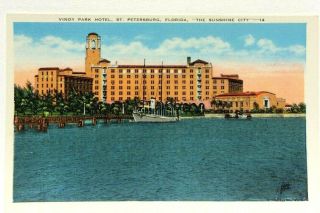 St.  Petersburg Florida Vinoy Park Hotel Vintage Postcard