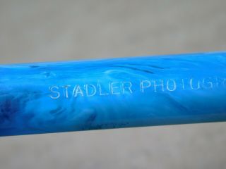 Vintage Autopoint advertising mechanical pencil blue swirl Stadler Photographing 6