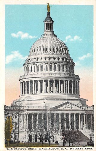 Q23 - 2039,  The Capitol Dome,  Washington,  D.  C. ,  Postcard.