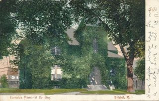 Bristol Ri – Burnside Memorial Building – Udb (pre 1908)