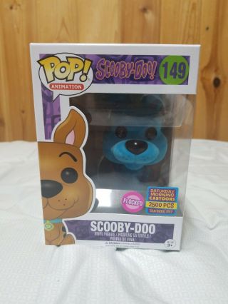 Funko Pop Blue Flocked Scooby Doo 149 (2017 Sdcc Exclusive Limited Edition 250