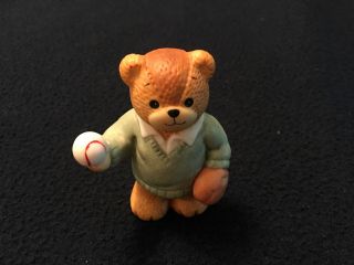Lucy & Me Dad Bear Playing Catch With Baseball Lucy Rigg Enesco 1987