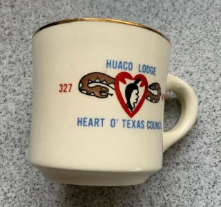 Bsa - Oa Huaco Lodge 327 Heart O’ Texas Council 8 Oz Coffee Mug - Nos - 20.