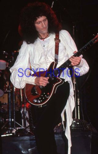 Mg97 - 012 Queen Brian May Kodachrome Vintage 35mm Color Slide