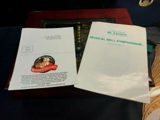Mr.  Christmas Musical Bell Symphonium Music Box w/ 15 discs/songs 6
